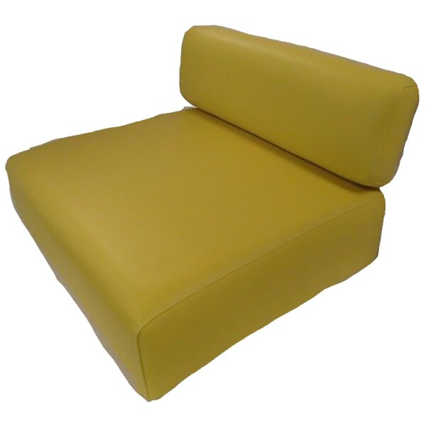 Aftermarket Seat Cushion Wood Backed Vinyl Yellow Fits John Deere 330 40 420 430 320 440 101 SEQ90-0237 - main